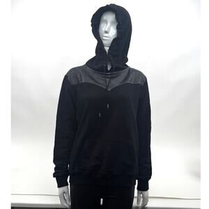 Saint Laurent Men's Black 396654 Pullover Hoodie Size L
